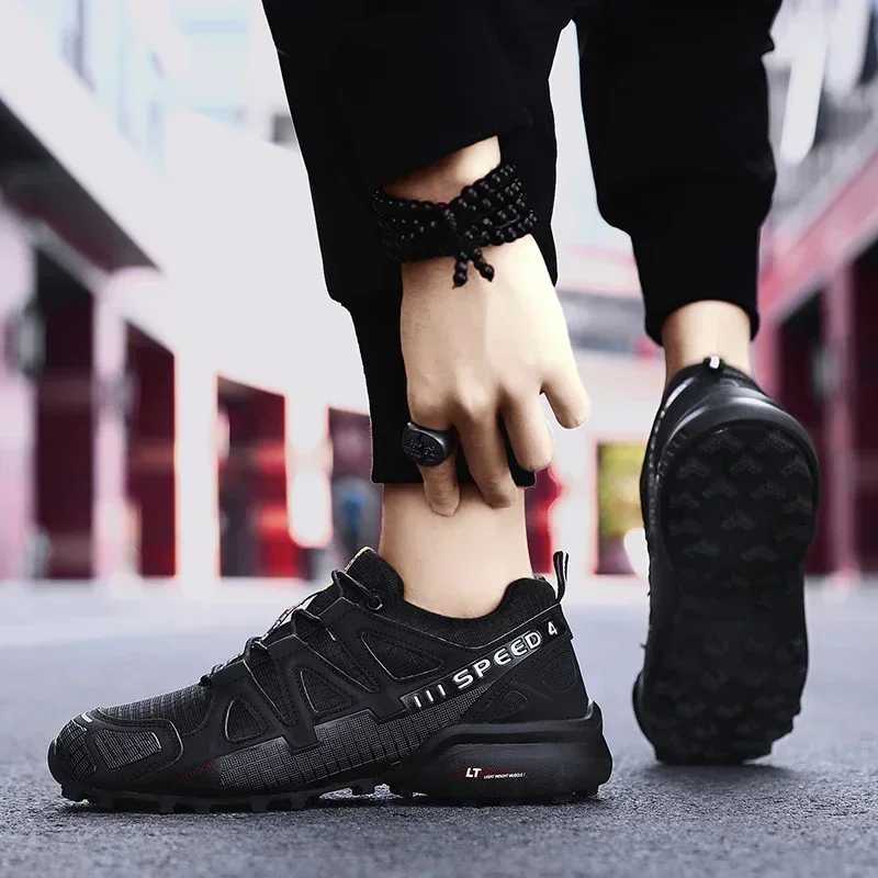 Mens off-road sports shoes mens high-quality outdoor hiking shoes off-road running speed mens sports shoes anti slip cycling sports shoes Z250319