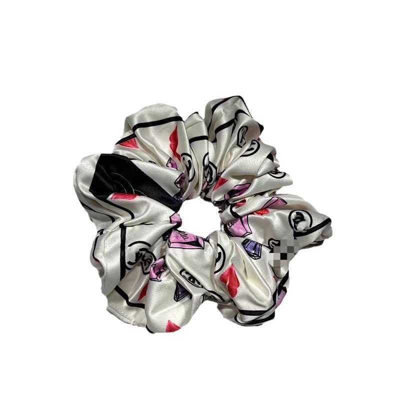 Hair Rubber Bands Fabric Printed Headband with Temperament Large Intestine Fragrant Hair Accessories Tie H250318