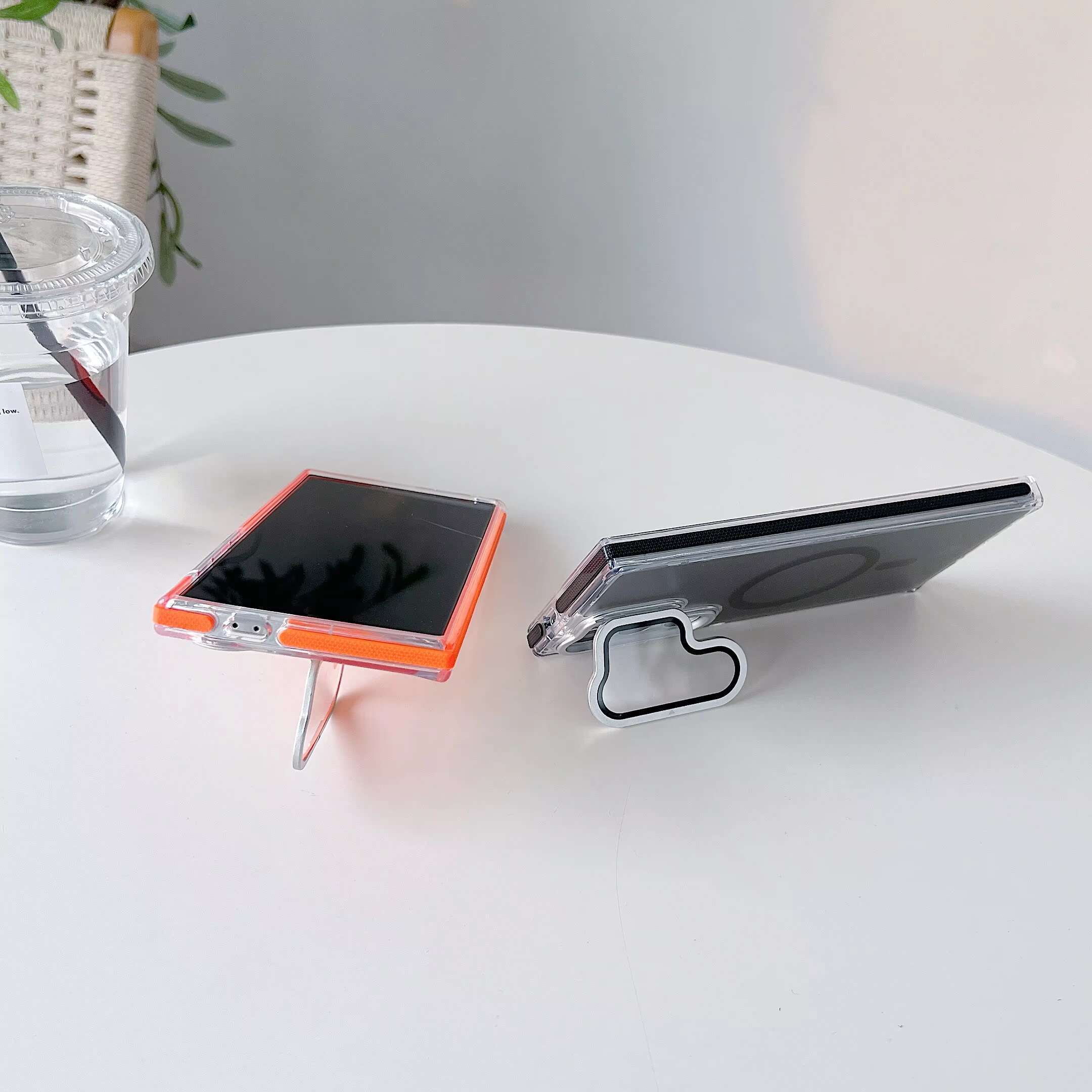 For Samsung S24 Ultra S24+ and Other Series Chameleon Design Wireless Charge Magnetic Shockproof Phone Case With Camera Stand