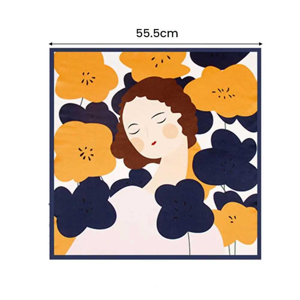 Wen Silk Scarf Fashionable Silk Scarf for Wen Soft Breathable Neck Collar with Colorf Print for Parties Cmutes ryday X250319