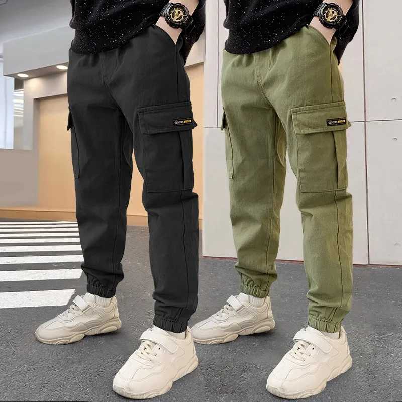 Childrens cotton coat loose pockets loose waist boys clothing for spring and summer boys casual wearT250318