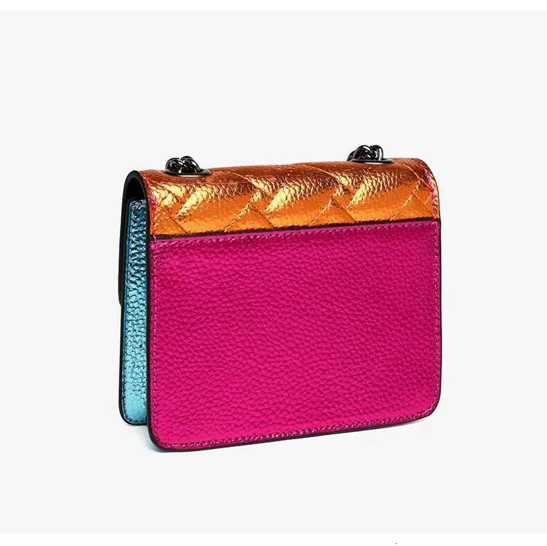 2024 New Fashion Women's Chain Shoulder Crossbody With Eagle Head Detail And Premium Small Square Bag