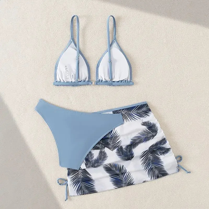 9-16 Years Kids Girls 2pack Printed wit Pad Bra Brief Swimsuit Teens Beach Wear Bathing Suit Children Bikini Set 250319