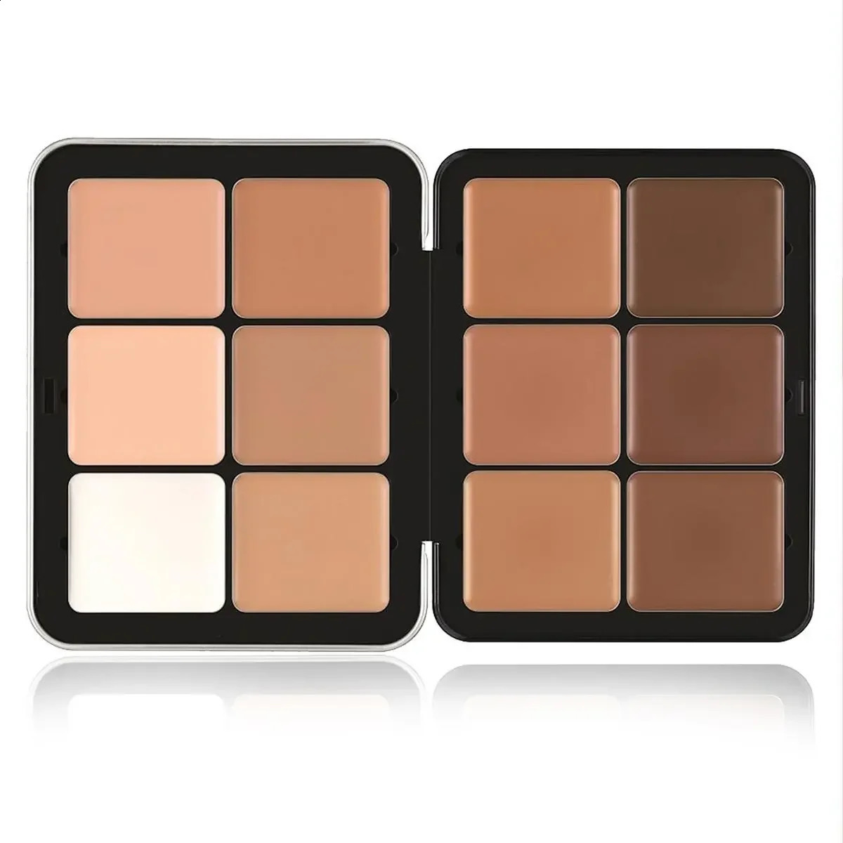 12 Colors Concealer Multi-Purpose Makeup Not Stuck Powder Contour and Highlighter Palette Bronzer Cream Palette 250314
