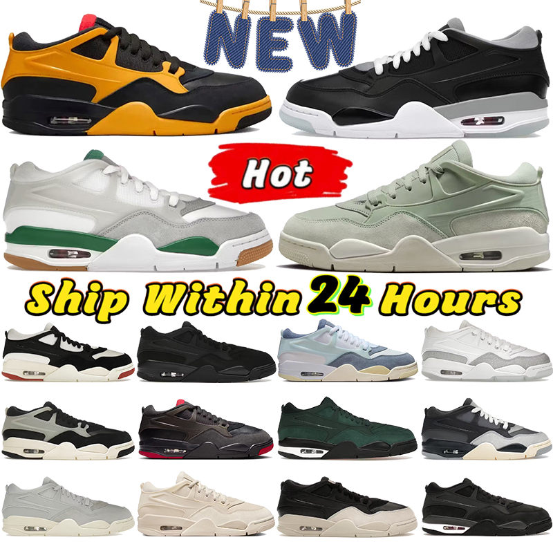 New low RM mens basketball shoes Black Cat Light Bone Pine Green White Metallic Silver pink grey bred outdoor fashion men women sneakers trainers EUR 36-47
