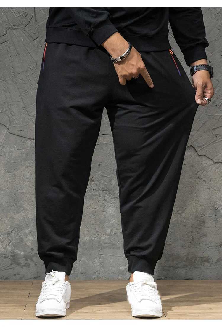 Large size 10XL 14XL 15XL autumn Winter Men sweatpants sports pants man elasticity sweatpants black high street elasticity pants X250319
