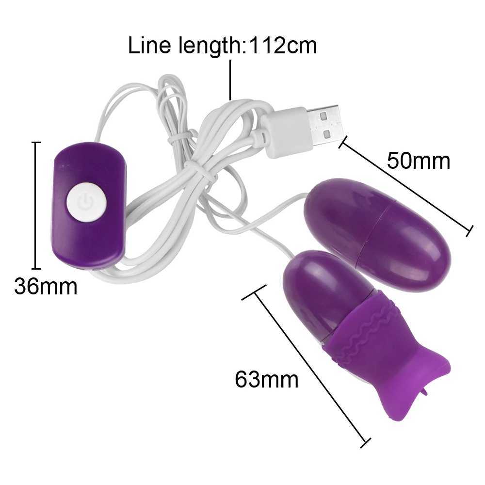 Vagina Massage G Spot Clitoris Stimulator Tongue Oral Licking Vibrator Powerful Sex Toys for Women Double Vibrating W250319