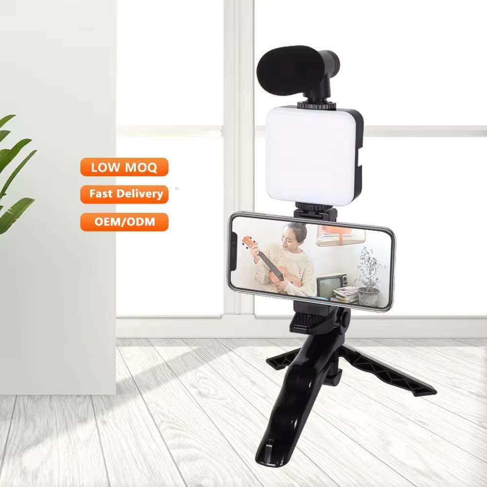KALIOU AY-49 Sets Mini Flexible Professional Selfie Stick Mobile Phone Camera Stand Tripod with Microphone Led Light