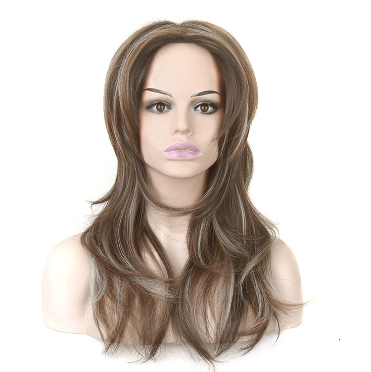 Wig, Women's Wig, Long Curly Hair, Synthetic Headband