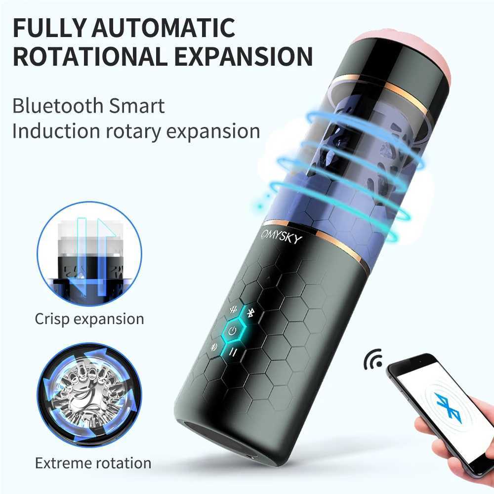 HESEKS Automatic Thrusting Spinning Man Masturbator with Bluetooth Masturbators For Men Vaginas Pussy Vaginas Sex Toys For MenXJ250319
