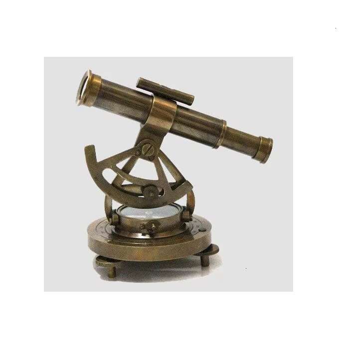 Thomson 8X Magnification Brass Leather Spyglass Telescope with Wooden Box Handicraft Product Category Binoculars & Telescopes