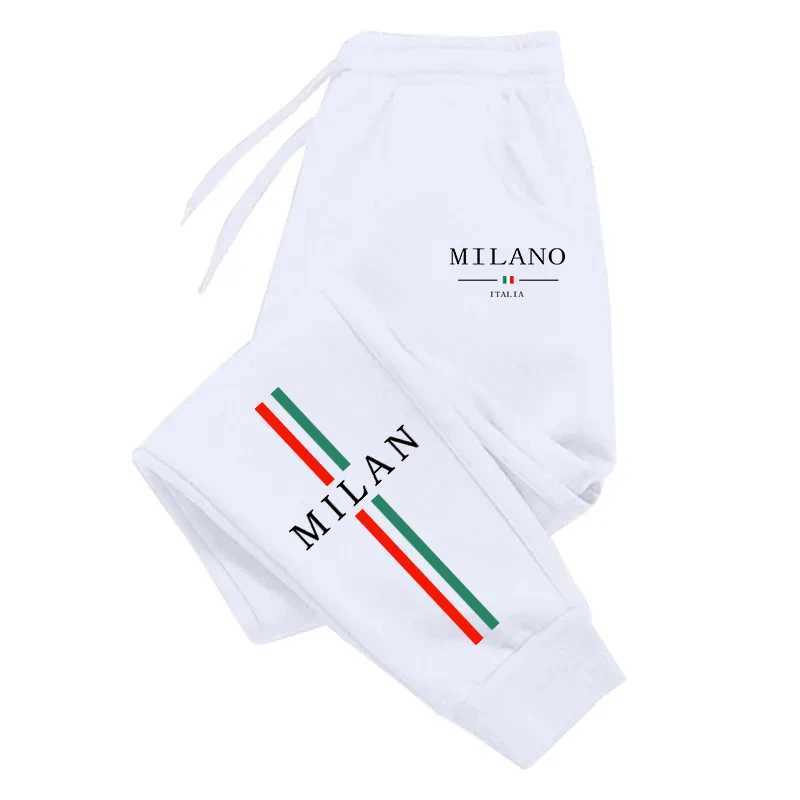 Milan Urban Printing Mens Sweatpants Daily Casual Jogging Pants Comfortable Fitness Sports Trousers 2025 Versatile Womens Slack X250319