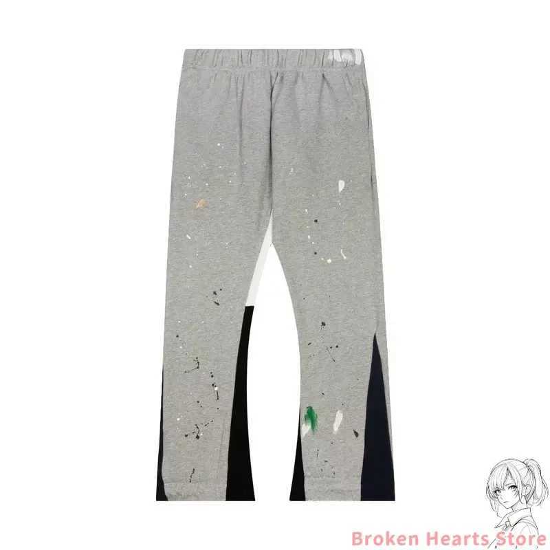 Vintage Hip Hop Letter Baggy Casual Pants Casual Tie Dye Sweatpants Y2K Clothing Men Women Stretch Waist Jogging Pants TrousersT250319