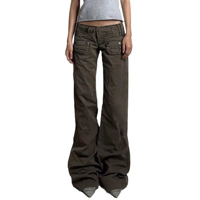 Retro retro cargo pocket sewn low-end jeans American spice straight pants new forex trading pantsT250319