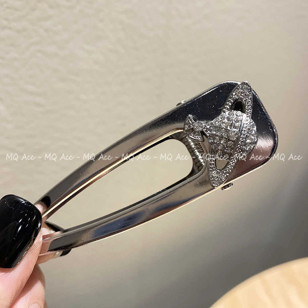 Hair Clips Barrettes Super Flash Premium Full Diamond Hairpin Large Three Dimensional Duckbill Clip Golden Rear Head Side H250318