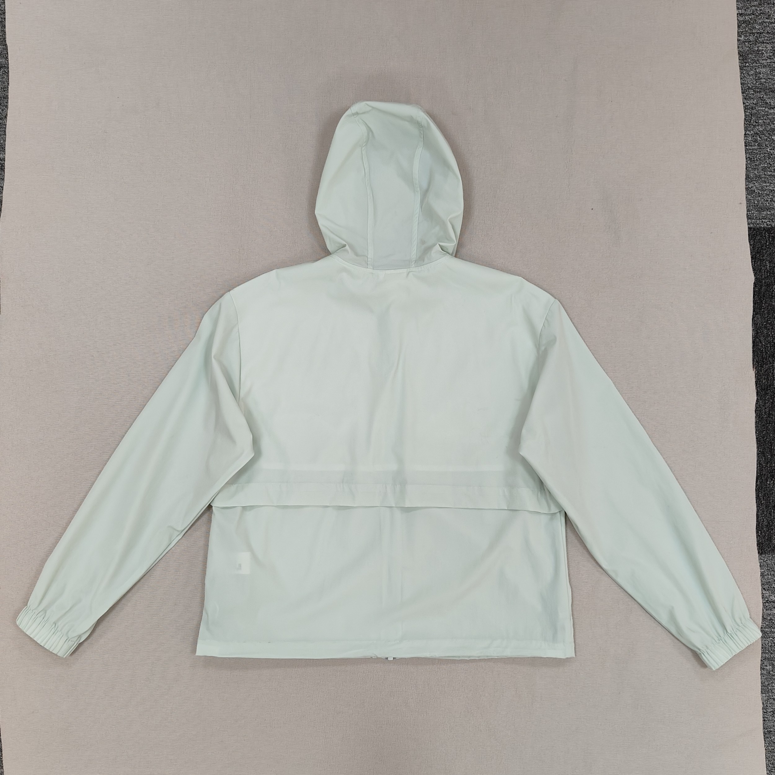 Light Green Active Hooded Jacket Lightweight Sports Jacket Panelled Zip Up Running Hoodie Mesh Lining Tracksuits Sweatshirt Loose Gym Clothes