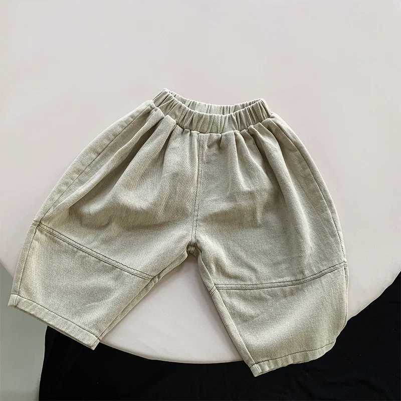 2025 Spring New Childrens Harem Pants Loose Kids Wide Leg Pants Fashion Baby Trousers Boys Girls Casual Pants Children ClothesT250318