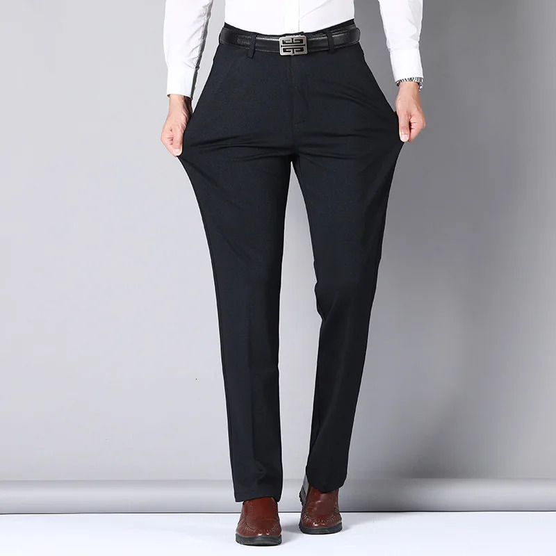10XL oversized business mens pants loose mens Trouser mens clothing casual formal dress social suit mens elegant work slim pants 250314