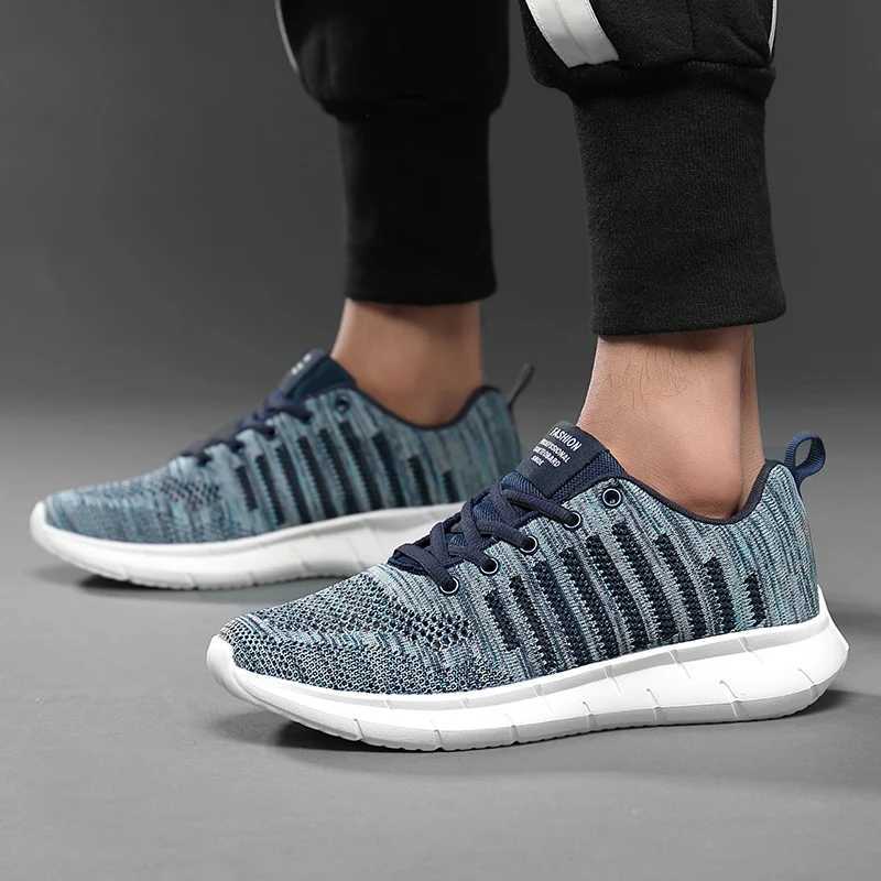 Men Sneakers Breathable Mesh Lightweight Casual Shoes 2022 New Fashion Outdoor Comfortable Flat Summer Footwear Male Shoes Men Z250319