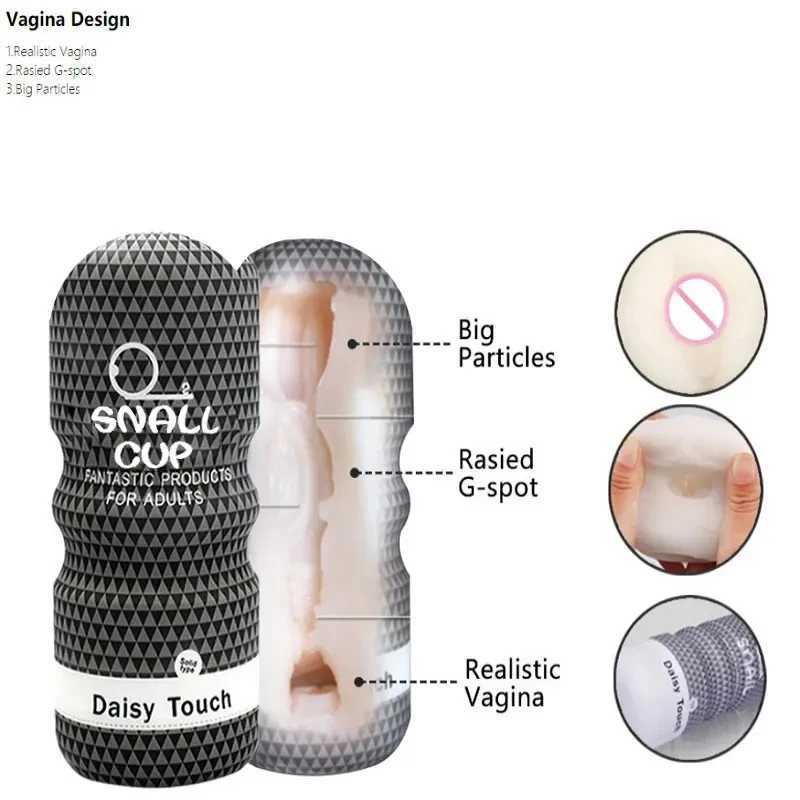 Male Masturbator Cup Sex Toy for Men Soft Cock Training Cup Glans Massage Penis Sleeve Adult Products Vagina Pussy Cup Sex Shop W250319