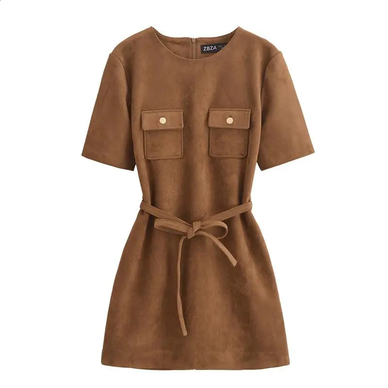 Womens 2025 Dress Summer Chic Elegant Slim Oneck Comfortable Street Holiday Fashion Youth Mini 250319