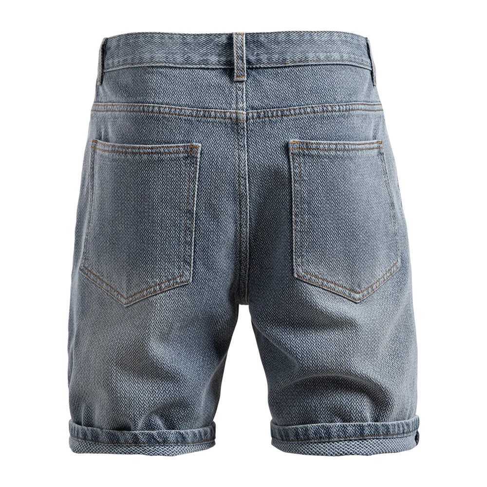 AIOPESON Mens Retro Denim Cotton Blended Shorts Retro Multi Pocket Shorts Solid Color Casual Street Clothing Day Shorts W250319