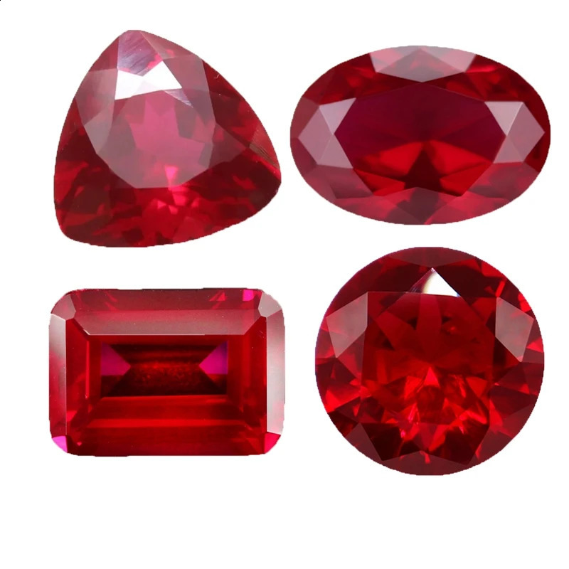 Natural Ruby Different Shapes for Collection Gemstones and Jewelry Pendant rings for making Loose Gemstones Blood Ruby 250319