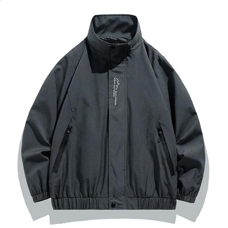 Plus Size 8xl 7xl Men Jacket Coats Spring Autumn Outdoor Windproof Black Gray Green Large 6xl 5xl Causal Windbreaker 250317