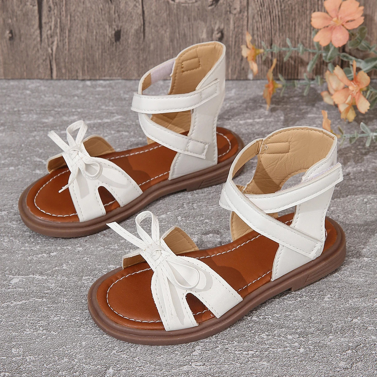 Girls sandals summer medium and large children princess shoes soft sole 250304