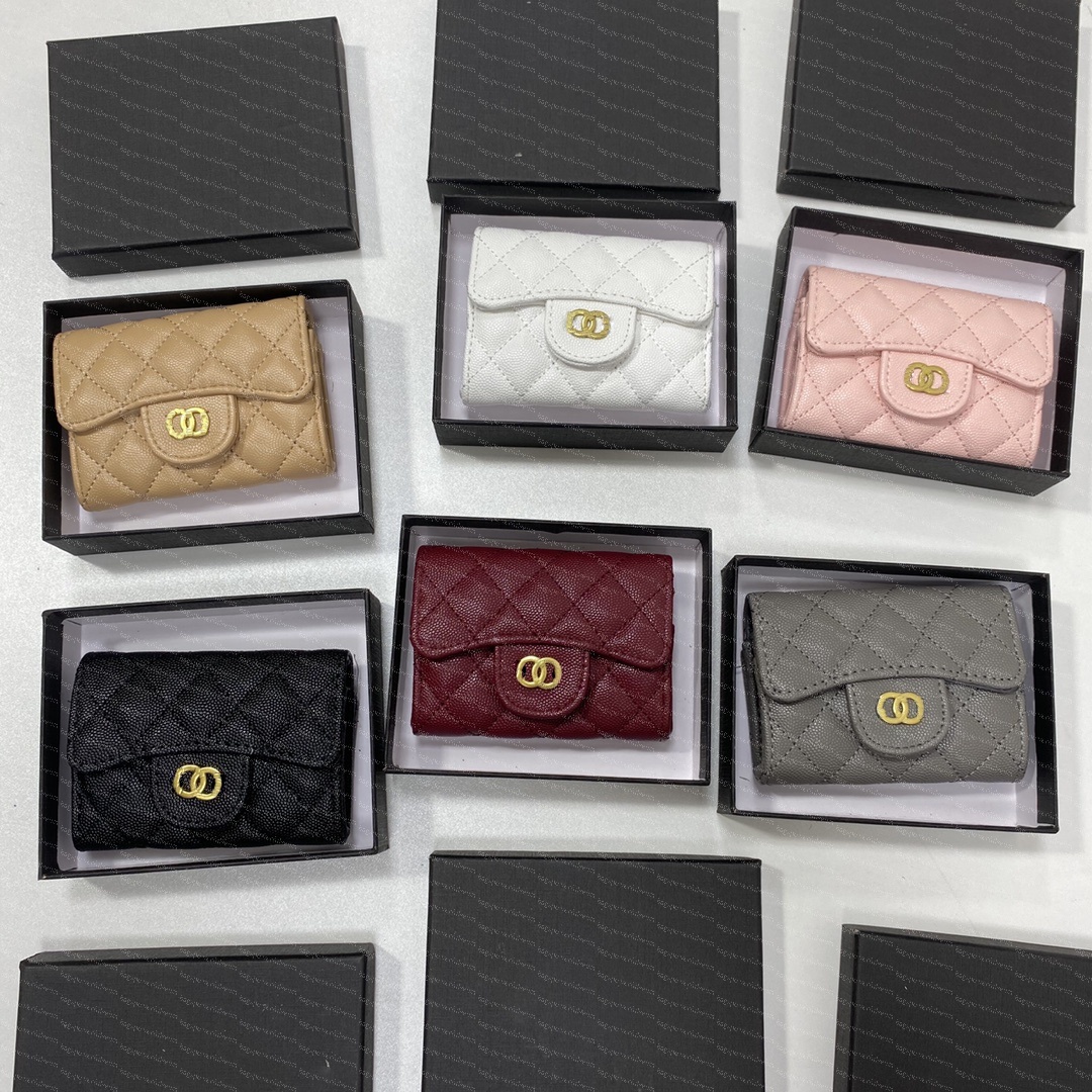 cf designer wallet caviar women designer wallets designers black card holder womens wallet gold letters cardholder purse recto verso card wallets for women