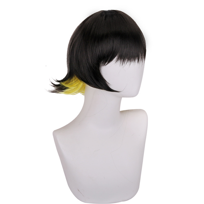 Kano Blue Prison Bee Happy Back With Upturned Double Tone Styg, Anime Cosplay Wig
