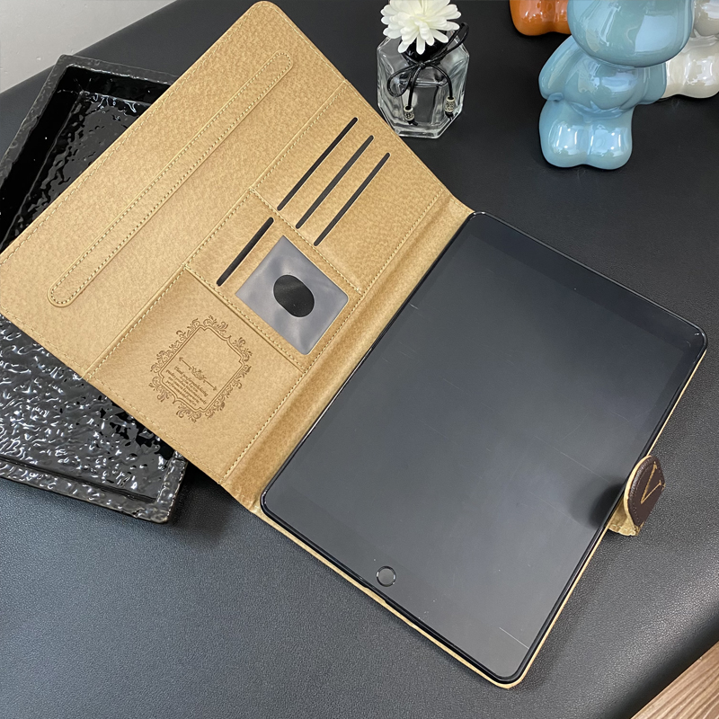 For ipad Case ipad pro 11 12.9 10.9 High-grade Tablet Case 9th generation ipad Air 10.5 Air1 2 mini 6 4 5 ipad10.2 ipad 56 Designer Leather Card Holder Holder Cover