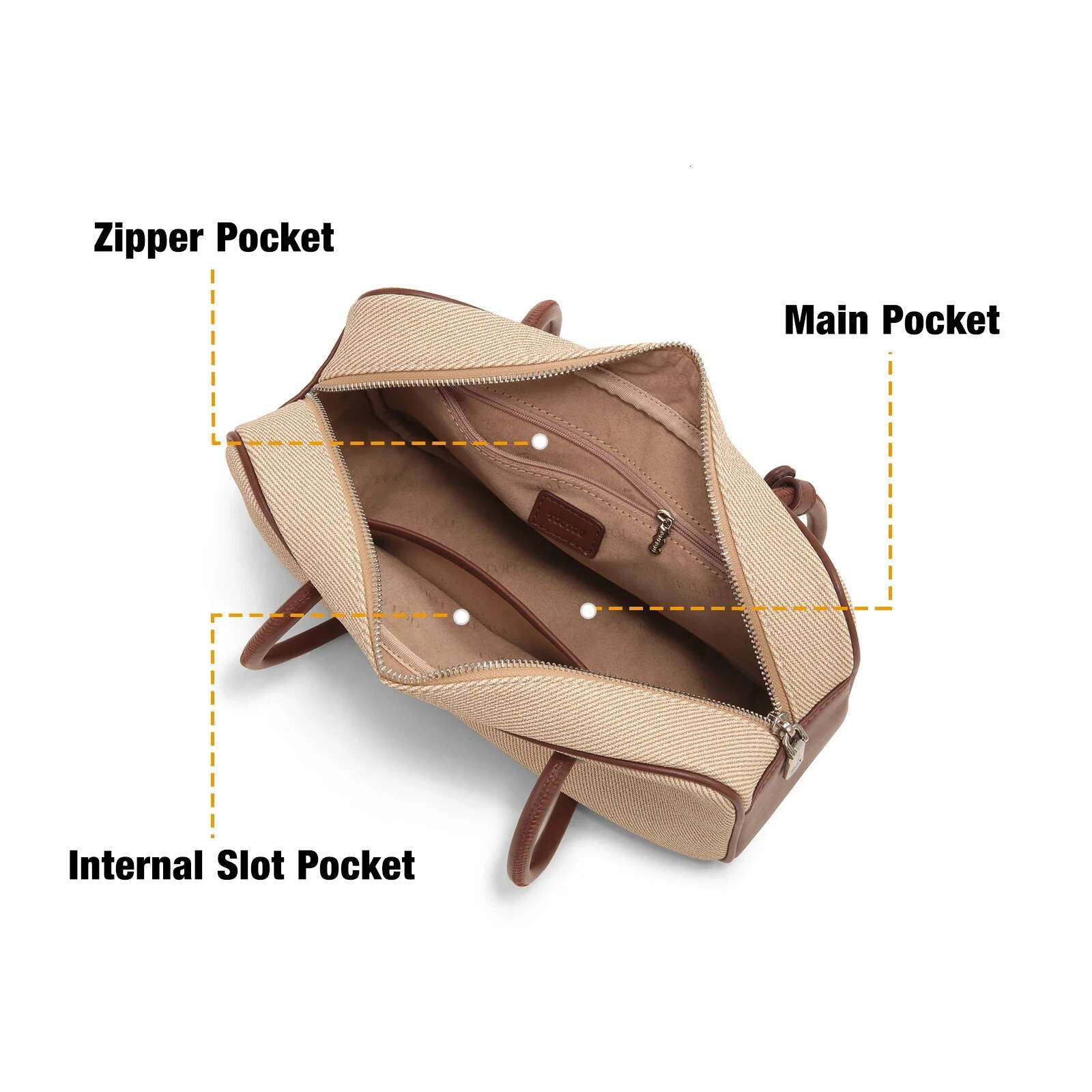 TOUTOU Women Bowg Underarm Bag 2024 Autumn Canvas Original Designer Brand Female Replica Handbag Cute Pendent Christmas Gift
