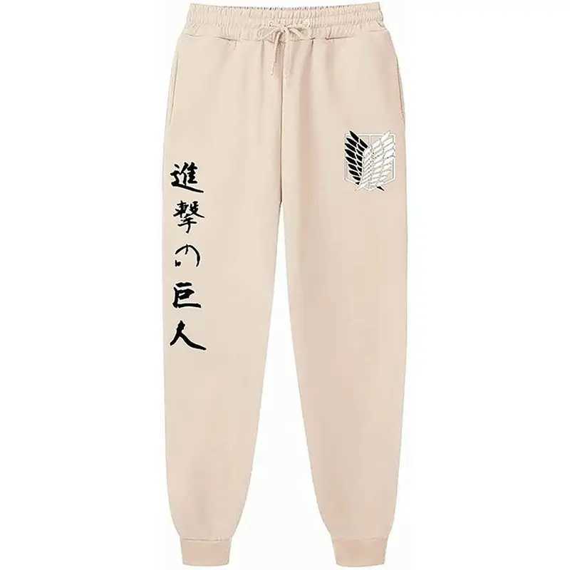 2024 Casual Anime Mens Pants Attack on Titan European and American Loose Trendy Sports X250319
