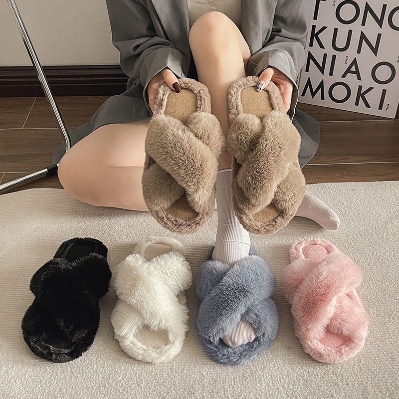 Free shipping Slippers designers 2025new hot New Thick Bottom Cotton for womens lady girls Plush slippers Indoor home Comfortable casual and versatile