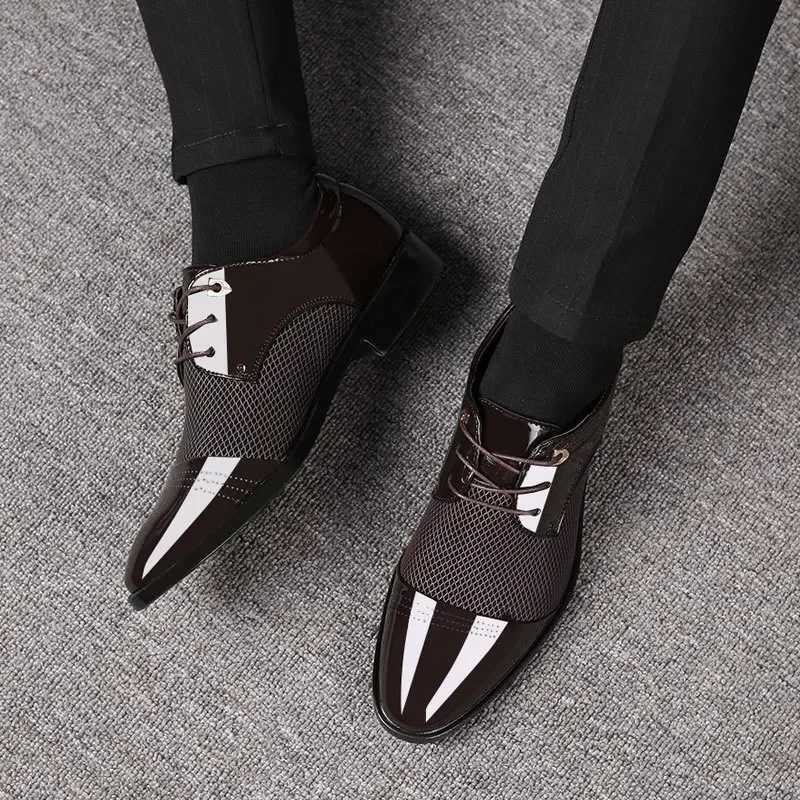 2025 New Mens Leather Shoes Business Mens Formal Shoes Hot Selling Social Mens Shoes High end Wedding Shoes Zapatos De Vir HombreXJ250319