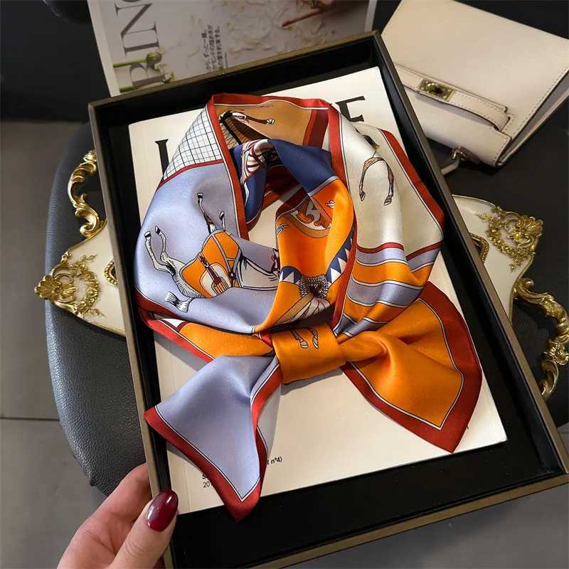 French polka dot silk scarf collar foard Fem hair scarf collar tie womens tight scarf soft satin X250319
