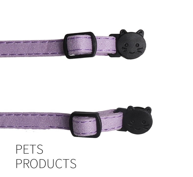 Cat Collar with Bells, Bow Tie Removable, Breakaway Safety Buckle, Soft Velvet Fashion Cat Collar, Adjustable for Girl Boy Kitty Kitten Small Pets Acc