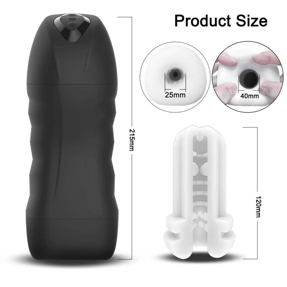 Automatic suction male masturbation cup sex toy adult products male oral sex vibration masturbation deviceXJ250319