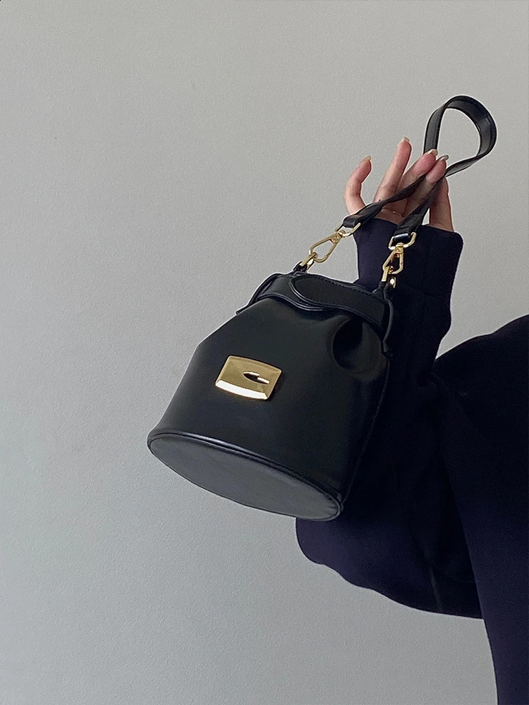 Fashion Womens Bucket Shoulder Bag Pu Leather Womens Mini Messenger Bag Womens Handbag 250317