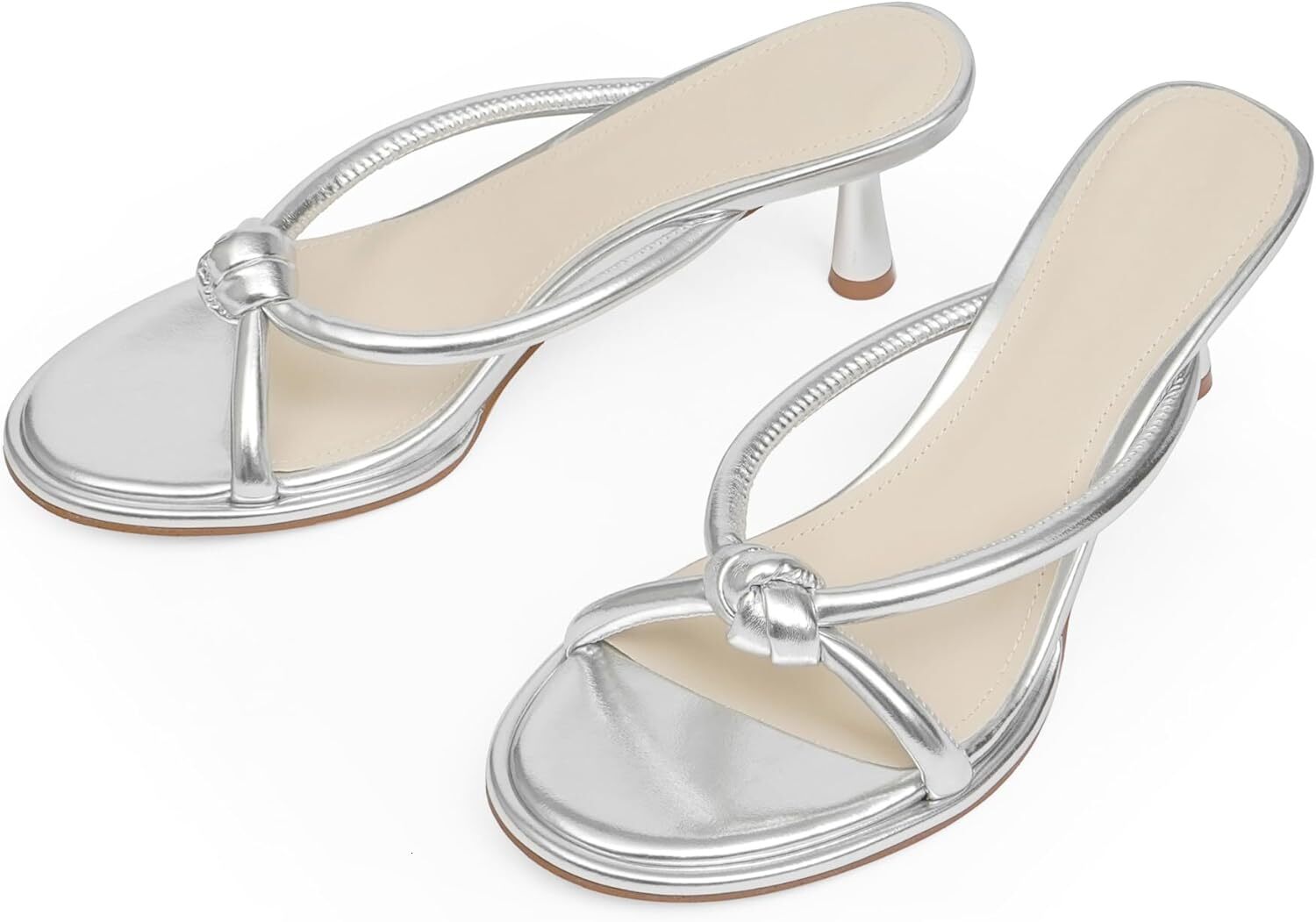 2025 New Designer sandals Women's high-heeled sandals, round open toed kitten high-heeled shoes, butterfly knot sandals, comfortable dress party 