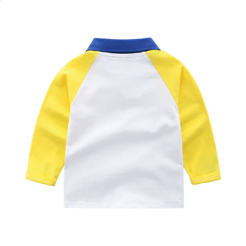 HoneyCherry Long-sleeved Polo Shirt for Children Lovely Stylish and Cartoon-themed Polo Shirt 250319