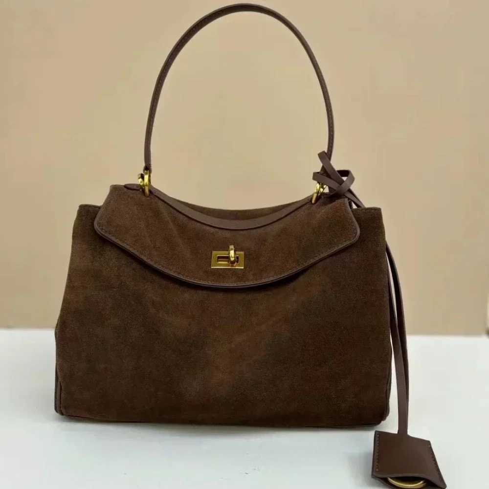 New Arrival Motingsome New Womens Suede Leather Bag Gold Buckle Handbag and Wallet Luxury Designer Bag Fashion Womens Trend Bag New Edition T250318