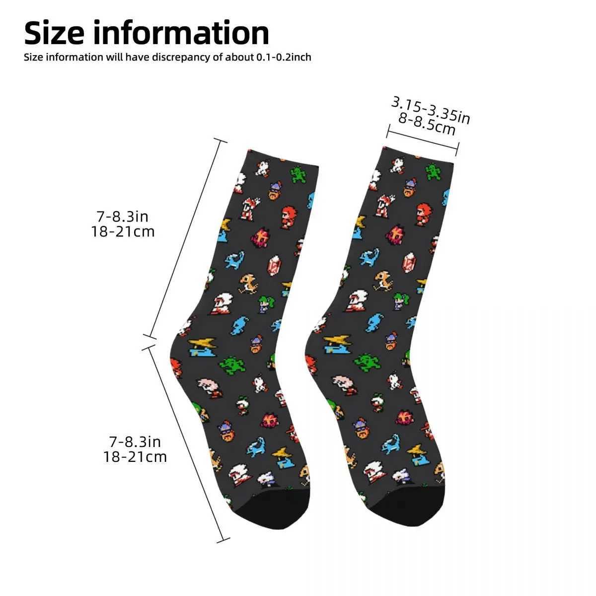 Final Fantasy Pixel Board Socks Harajuku High Quality Stocks Four Seasons Stocking Accessories X250319