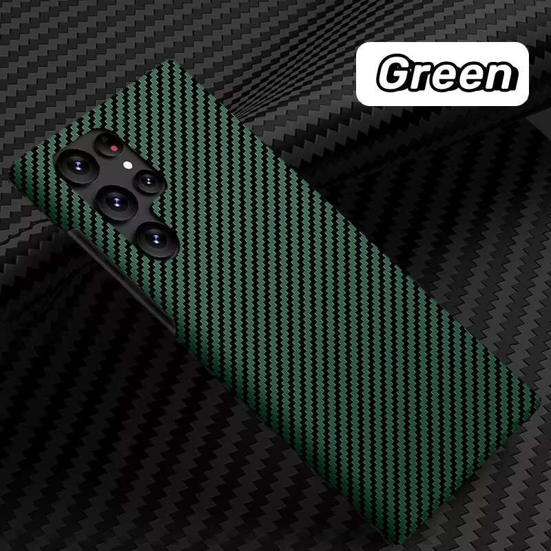 High Quality New Arrival for Samsung S24 S23 S22 S20Ultra Hard Slim Carbon Fiber Mobile Phone Case