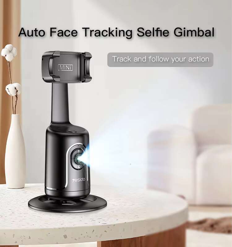 SF15 Yesido AI Intelligent Auto Face Tracking 360 Gimbal Stabilizer Phone Tripod Selfie Stick