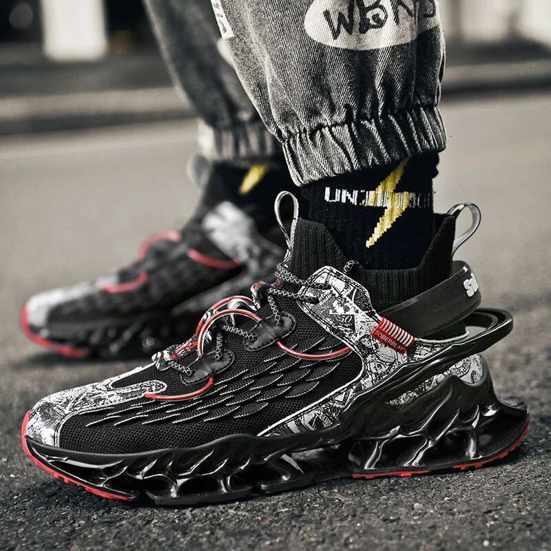 2025 new anti slip training leather outdoor men's oversized hiking designer fashionable jogging shoes