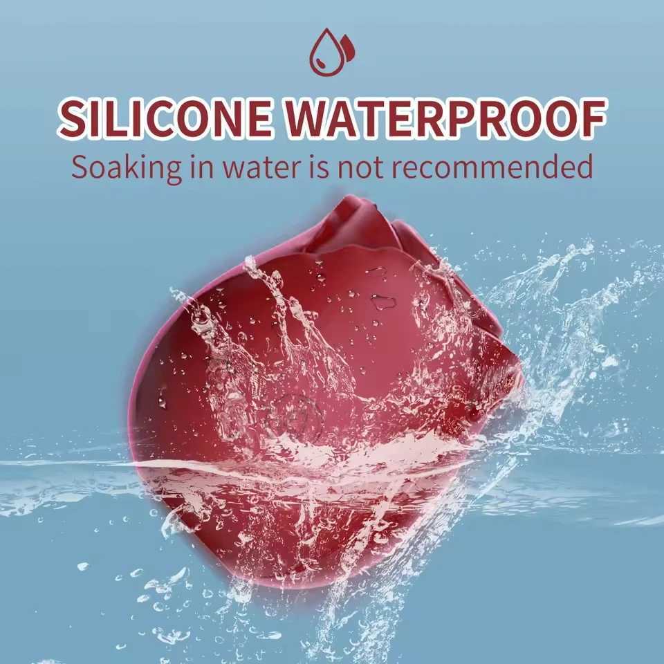 Red Rose toy vibrator silicone labia tongue vaginal suction cup sex toy suction cup suction cup 10 frequency female stimulator W250319