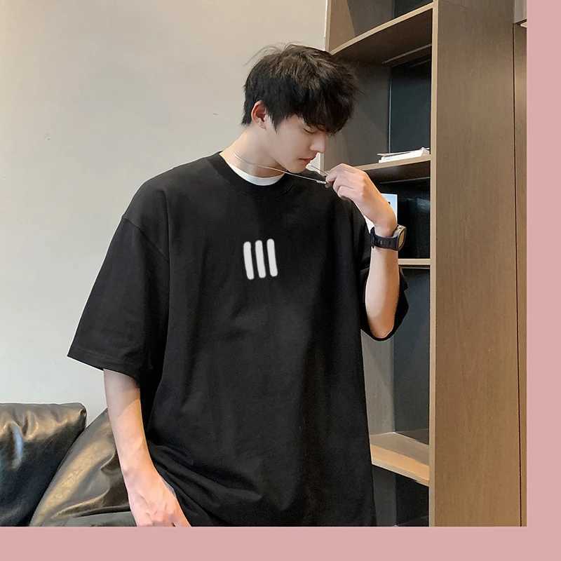 New Summer American Basic T-shirt Loose Round Neck Short Sleeve High Quality Pure Cotton Vintage Tops Oversized Unisex T-shirtT250318