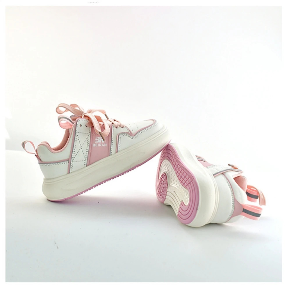 Autumn Genuine Leather Kids Skate Shoes Spring Outdoor Sports Boys Clunky Sneaker Non-slip Cushioned Sole Girls Casual Shoes 250319